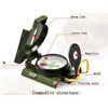 Camping Marching Lensatic Compass Magnifier